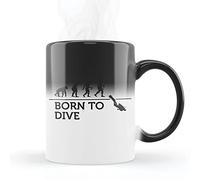 Mygoodprice MUG Magique qui change de couleur sensible à la chaleur - Thermosensible - en céramique au motif évolution plongee 2