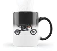 Mygoodprice MUG Magique qui change de couleur sensible à la chaleur - Thermosensible - en céramique au motif Moto Dirt 2