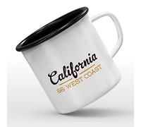 Mygoodprice MUG tasse émaillée au motif California 66 west