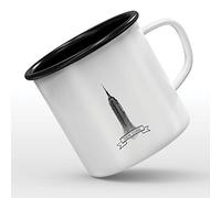 Mygoodprice MUG tasse émaillée au motif Empire state building