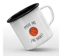 Mygoodprice MUG tasse émaillée au motif J'peux pas basketball