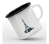 Mygoodprice MUG tasse émaillée au motif Paris Tour Eiffel 3