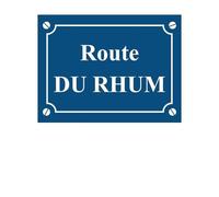 Mygoodprice Plaque de Rue décorative en Aluminium Route du Rhum
