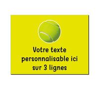 Mygoodprice Plaque décorative Tennis en Aluminium Personnalisable 20x15cm ou 30x20cm Alu Brossé Alu Brossé Alu Brossé Alu Brossé Alu Brossé Alu Brossé Alu Brossé Alu Brossé Alu Brossé Alu Brossé Jaune
