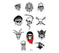 Mygoodprice Plaque Dessin A4, Autocollant Tête de Mort de A88 Ruban adhésif Scrapbooking