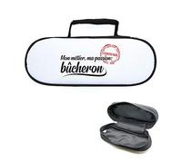 Mygoodprice Sacoche Housse pour Boules de pétanque métier Passion bûcheron