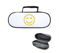 Mygoodprice Sacoche Housse pour Boules de pétanque Smiley Jaune