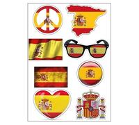 Mygoodprice Switch D05 â€“ Feuille A4 de Stickers, Dessins de Drapeaux de l'espagne