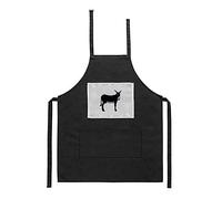 Mygoodprice Tablier noir de cuisine barbecue âne catalan imprimé