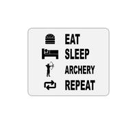 Mygoodprice Tapis de Souris imprimé Eat Sleep tir à l'arc