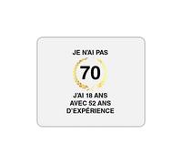 Mygoodprice Tapis de Souris Rectangle Anniversaire 70 Ans