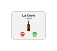 Mygoodprice Tapis de Souris Rectangle la bière m'appelle