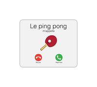 Mygoodprice Tapis de Souris Rectangle Le ping Pong m'appelle