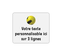 Mygoodprice Tapis de Souris Rectangle Pictogramme Volleyball avec Texte Personnalisable