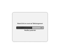 Mygoodprice Tapis de Souris Rectangle Week-End en Cours
