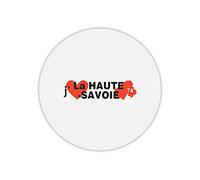 Mygoodprice Tapis de Souris Rond J'aime la Haute Savoie