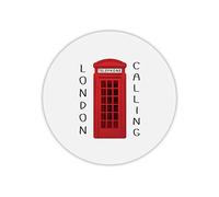 Mygoodprice Tapis de Souris Rond London Calling Cabine
