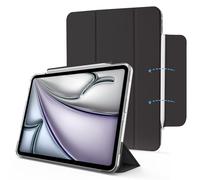 MYGROO Étui pour iPad Air6e 11" 2025/2024, iPad Air 5e génération 2022, Air 4e génération, étui Intelligent à Trois Volets avec Coque Transparente, Fin et léger, Noir Noble