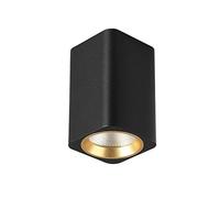 MYGZNDDEV 5W/10W/12W/15W Creative Square LED Ceiling Downlight Indoor Lighting Living Room Porch Aluminum Punch-Free Decorative Ceiling Spot Lamp Fittings(Blackwhite Light,5W)