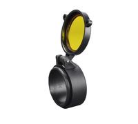 MyHaing Lentille optique jaune Couvercle de protection pour télescope simple Tube Couvercle anti-poussière Lunette de visée anti-rayures Couvercle anti-recul 30-99 mm Diamètre