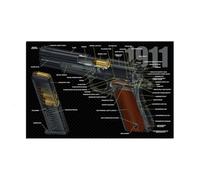 MyHaing Tapis en Caoutchouc Tapis de Souris Long Gunner Gunner Cleaning Pad Parts Illustration Workbench