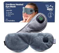 MyHalos Masque chauffant sans fil pour les yeux secs - Masque chauffant rechargeable pour les yeux - Compresse chaude pour les yeux avec housse lavable - Coussin chauffant pour les yeux, les orgelets
