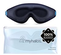 MyHalos Masque de Sommeil 3D, 100% Occultant, Zéro Pression, Homme et Femme