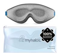 MyHalos Masque de Sommeil en Coton, 100% Occultant, Zéro Pression