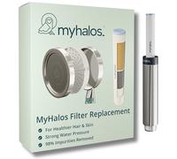 MyHalos Pomme de douche fixe filtrée Noir (Handheld - Replacement Filter)