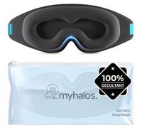MyHalos® Sommeil 2022 pour Femmes et Hommes - Masque de Nuit Occultant pour Dormir sans Pression Oculaire avec Pochette de Rangement - Masque Pour Dormir, pour Voyage, Yoga