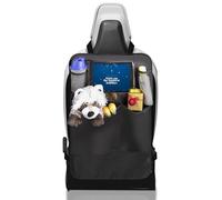 MyHappyRide Organiseur de siège de voiture imperméable avec compartiment pour iPad/tablette et poches - Protection anti-coups de pieds des enfants - Ajustement universel (Avec des poches, 1 pièce)