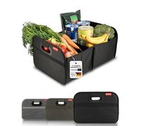 MyHappyRide Sac de Coffre de Voiture Noir Organisateur de Coffre Pliable boîte de Rangement Pliable Base antidérapante et imperméable boîte Pliante de Voiture