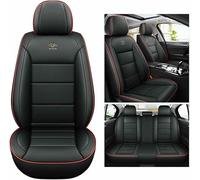 MYHAZCVD Housse Siege Voiture pour Mercedes Classe Olk Classe E Classe G Classe G Classe S Viano Pelle,Universelle Accessoire Facile à Installer Lignes Noires et Rouges