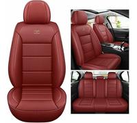 MYHAZCVD Housse Siege Voiture pour Skoda Fabia 1 Fabia 2 Fabia 3 Fabia 5J Fabia Mk2 Spaceback RS Sub,Universelle Accessoire Facile à Installer Rouge foncé