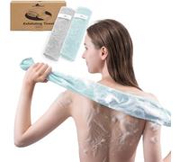 myHomeBody Serviette Exfoliante Douche, Exfoliant Corporel en Luffa, Serviette de Douche pour le Dos, Accessoire de Bain Exfoliant, Random Color, Set of 2