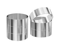 Myhoomowe Lot de 6 anneaux pour pain à hamburger, moules à hamburgers, grands anneaux 4 pouces pour cuisine, anneaux de cuisine pour œufs, petits pains, crêpes