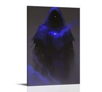 MYHRDF Dark MagicLiving Toile murale imperméable multifonctionnelle résistante aux UV sans cadre 30 x 45 cm