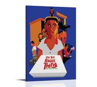 MYHRDF Do The Right ThingToile murale imperméable multifonctionnelle résistante aux UV sans cadre 30 x 45 cm