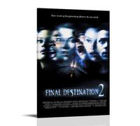 MYHRDF Final Destination Toile murale imperméable multifonctionnelle résistante aux UV sans cadre 60 x 90 cm