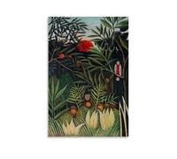 MYHRDF Henri Rousseau Peinture murale imperméable multifonction sur toile résistante aux UV Sans cadre 40 x 60 cm