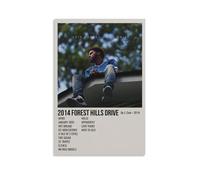 MYHRDF J Cole 2014 Forest Hills DriveArt mural imperméable multifonction sur toile résistante aux UV sans cadre 30 x 45 cm