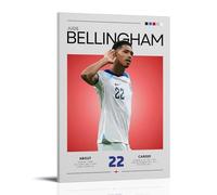 MYHRDF Jude Bellingham, décoration murale imperméable multifonctionnelle sur toile résistante aux UV sans cadre, style cadre 60 x 90 cm