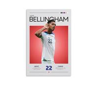 MYHRDF Jude Bellingham, décoration murale imperméable multifonctionnelle sur toile résistante aux UV, sans cadre, style sans cadre, 30 x 45 cm