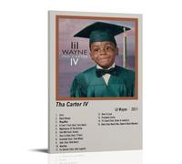 MYHRDF Lil Wayne Tha Carter IV Toile murale imperméable multifonctionnelle résistante aux UV sans cadre 30 x 45 cm