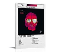 MYHRDF PNL Le Monde ChicoLiving Toile murale imperméable multifonctionnelle résistante aux UV sans cadre 40 x 60 cm