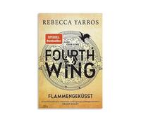 MYHRDF Rebecca Yarros Toile murale imperméable multifonctionnelle résistante aux UV sans cadre pour salon ou bureau 20 x 30 cm