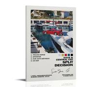 MYHRDF Split Decision-Dave And Central CeeLiving Toile murale imperméable multifonctionnelle résistante aux UV sans cadre 30 x 45 cm