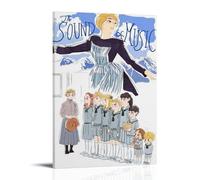 MYHRDF The Sound of Music Toile murale imperméable multifonction résistante aux UV sans cadre 50 x 75 cm