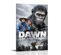 MYHRDF Toile murale imperméable multifonction résistante aux UV sans cadre Motif planète des singes 50 x 75 cm