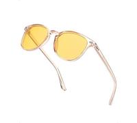 Myiaur Lunettes de vision nocturne pour femmes, tendance, polarisées, teintées en jaune, idéales pour la conduite de nuit ou par temps brumeux.